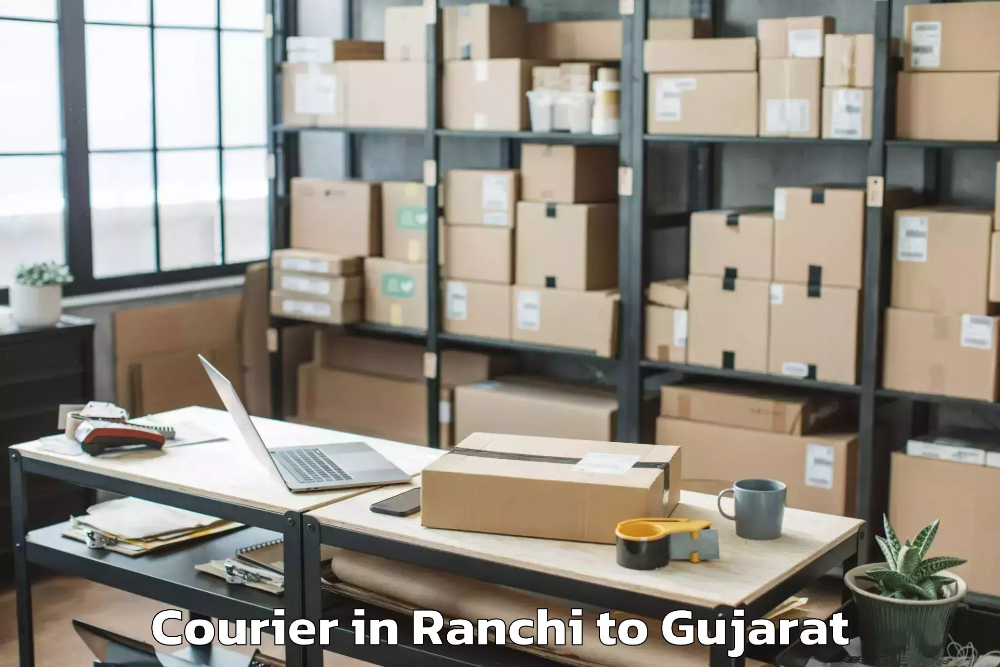 Hassle-Free Ranchi to Gujarat University Of Transpla Courier